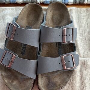 Birkenstock Gray Double Strap Sandals